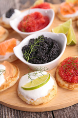 canapes, buffet food