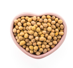 Soybean isolated on white background