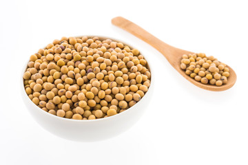 Soybean isolated on white background