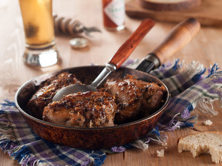 baked chicken leg