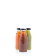 Juice bottle isolated on white background