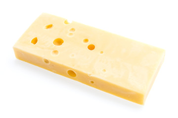 Cheese isolated on white