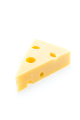 Cheese isolated on white