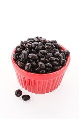 Coffee beans isolated on white background