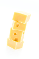 Cheese isolated on white