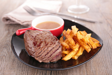 beef and french fries