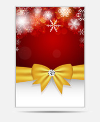 Christmas Snowflakes Website Banner and Card Background Vector I