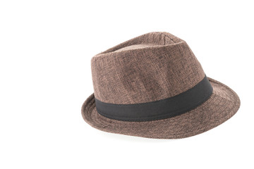 Straw hat isolated on white background