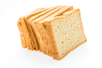 Bread isolated on white