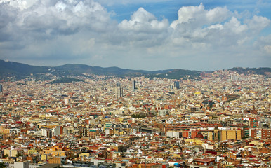 Fototapeta na wymiar View to Barcelona.