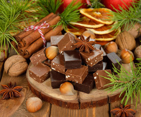 Christmas chocolate fudge