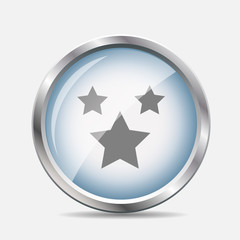 Favourites Glossy Icon Vector Illustration