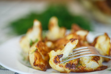 fried cauliflower