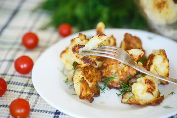 fried cauliflower