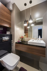Fototapeta na wymiar Modern luxury bathroom