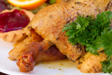 polish national dish - duck with apples