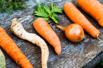 Healthy vegetables for soup