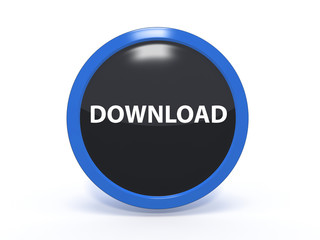 download circular icon on white background