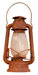 Rusty oil lantern