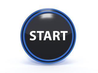 start circular icon on white background