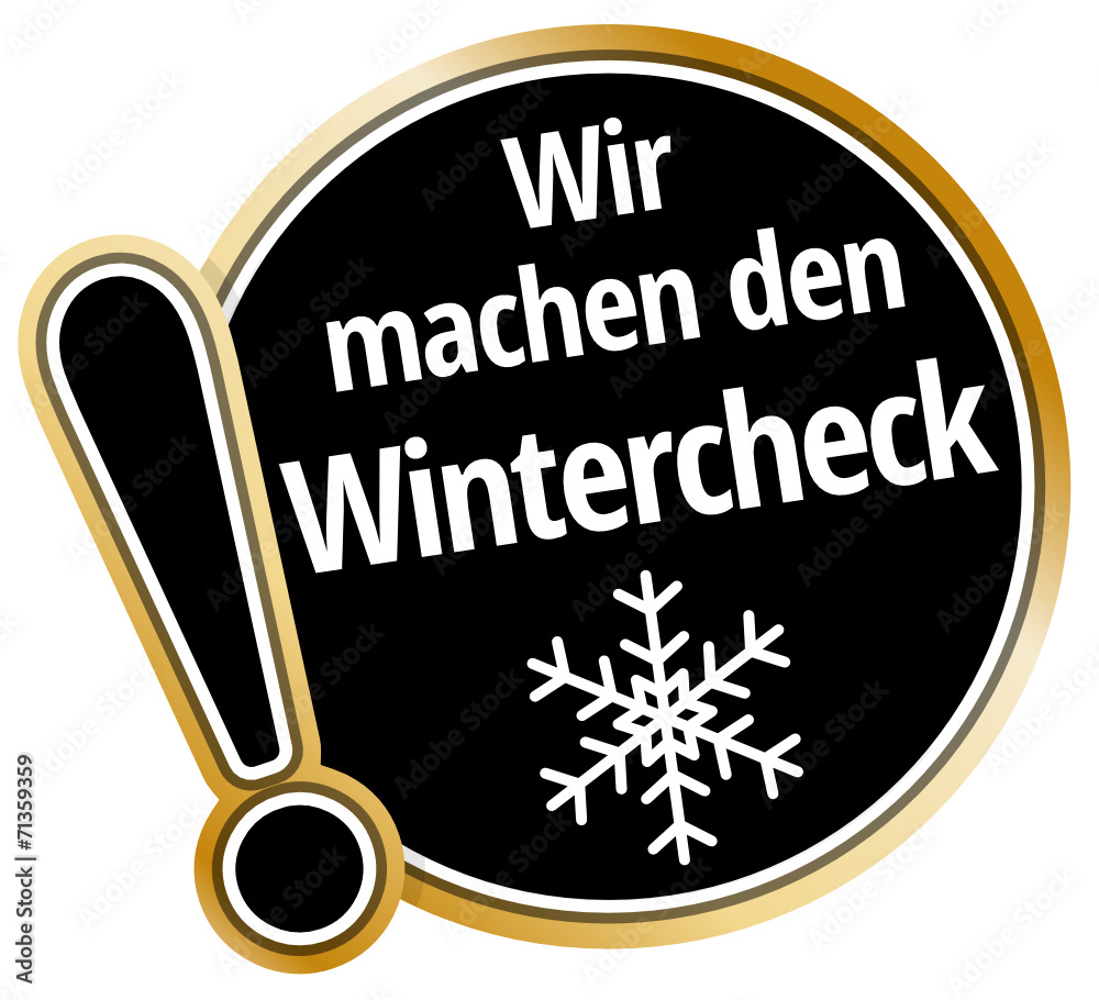 Wall mural wir machen den wintercheck