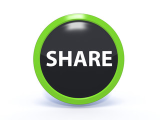 share circular icon on white background