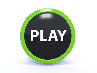 play circular icon on white background