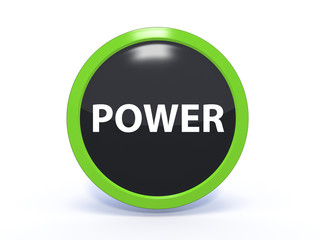 power circular icon on white background