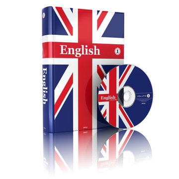 English book  in national flag cover and CD.