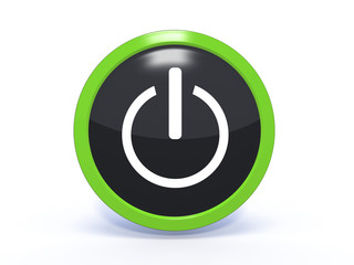 power circular icon on white background