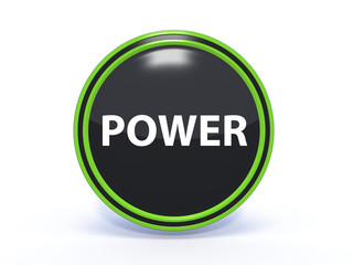 power circular icon on white background
