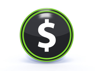 money circular icon on white background