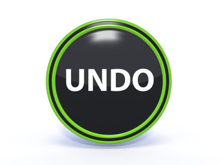 undo circular icon on white background