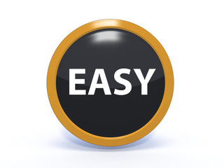easy circular icon on white background