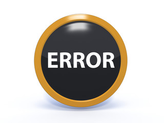 error circular icon on white background