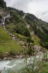 Wasserfall des Seebachs nahe Matrei in Osttirol