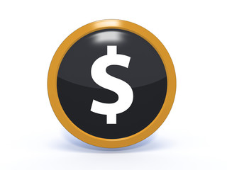 money circular icon on white background
