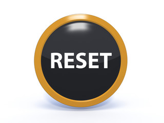 reset circular icon on white background