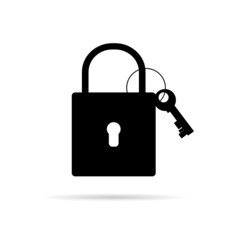 padlock icon vector