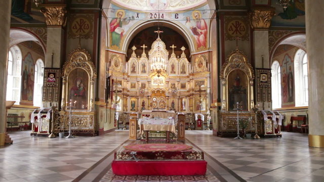 Interior of church