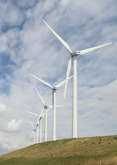 Wind generators on land