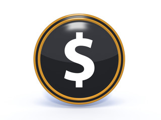 money circular icon on white background