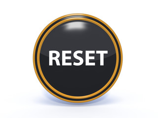 reset circular icon on white background