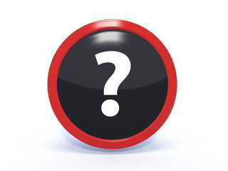 information circular icon on white background