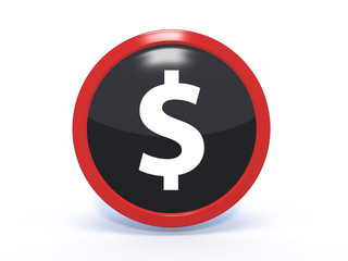 money circular icon on white background