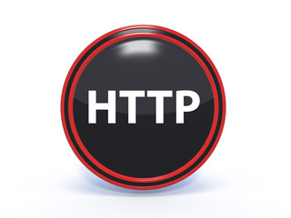 http circular icon on white background
