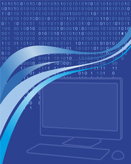 Futuristic blue backgtuond