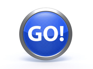 go circular icon on white background