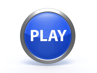 play circular icon on white background