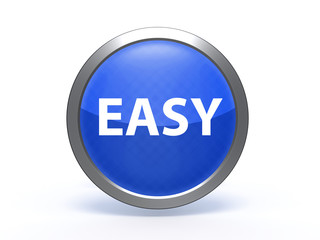 easy circular icon on white background